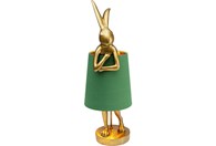 Stolna lampa Animal Rabbit gold/green 68 cm