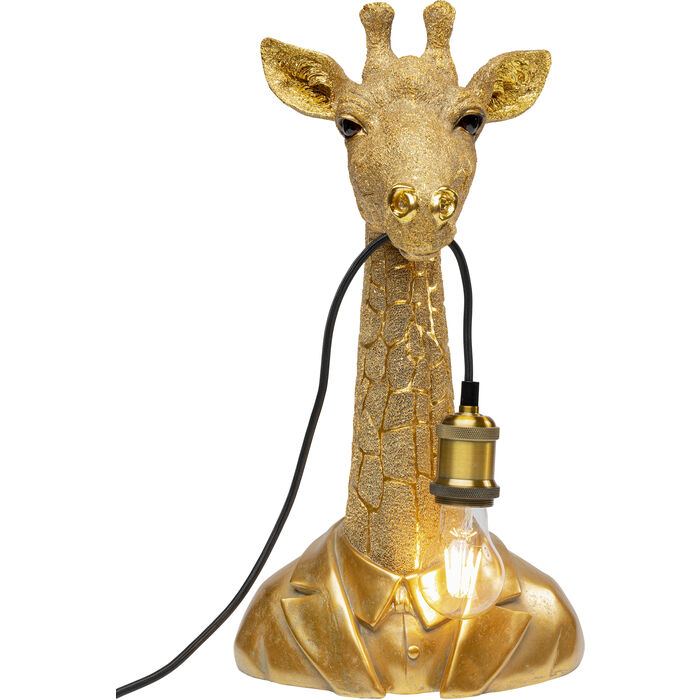 Stolna Lampa Animal Giraffe Gold