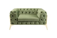 Fotelja Bellissima Velvet Green 120cm