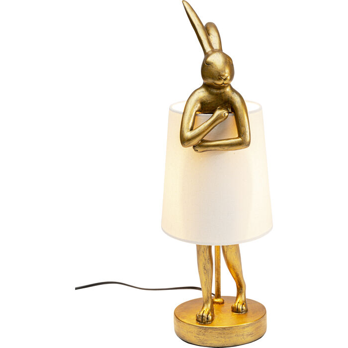 Stolna lampa Animal Rabbit gold/white 50 cm