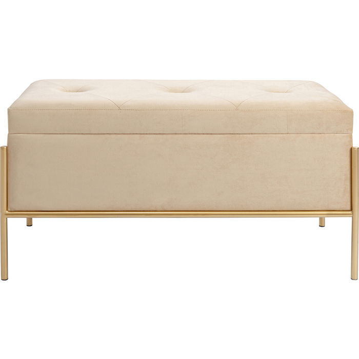 Klupica Buttons Storage Beige