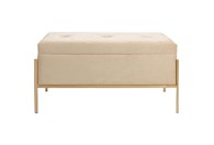 Klupica Buttons Storage Beige