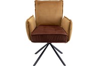 Stolica s rukonaslonom Chelsea smeđa