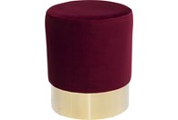 Tabure Cherry Bordeaux Brass D35 cm