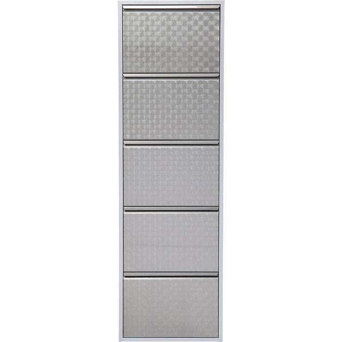 Ormarić za cipele Caruso 5 Silver Brushed