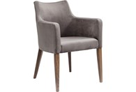 Stolica s rukonaslonom Mode Velvet Grey