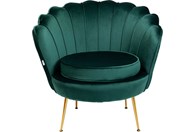 Fotelja Water Lily Gold Dark Green