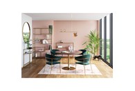 Stol Invitation Set Walnut Brass 90cm