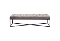 Klupa Crossover Grey Black 150x40 cm