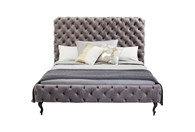 Krevet Desire High Silver Grey