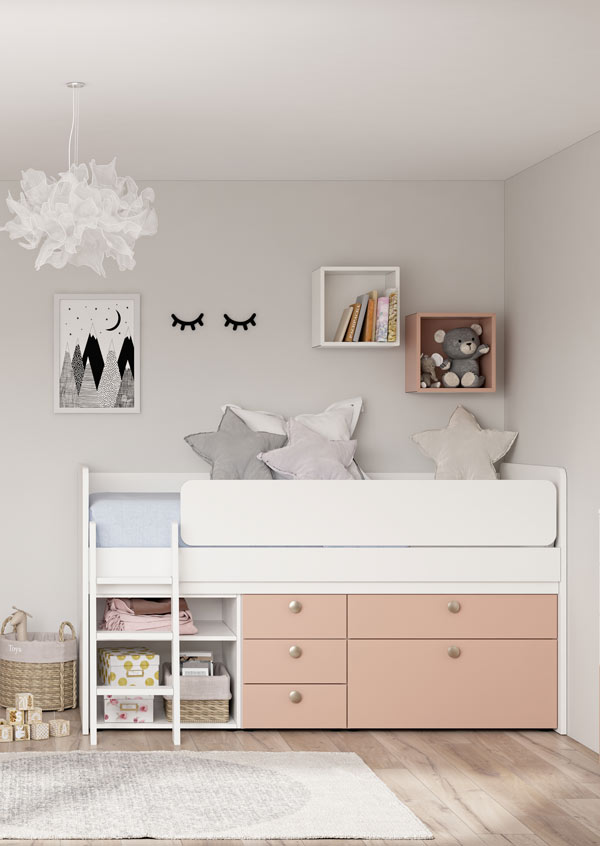 Povišeni krevet Magnet s ormarićem