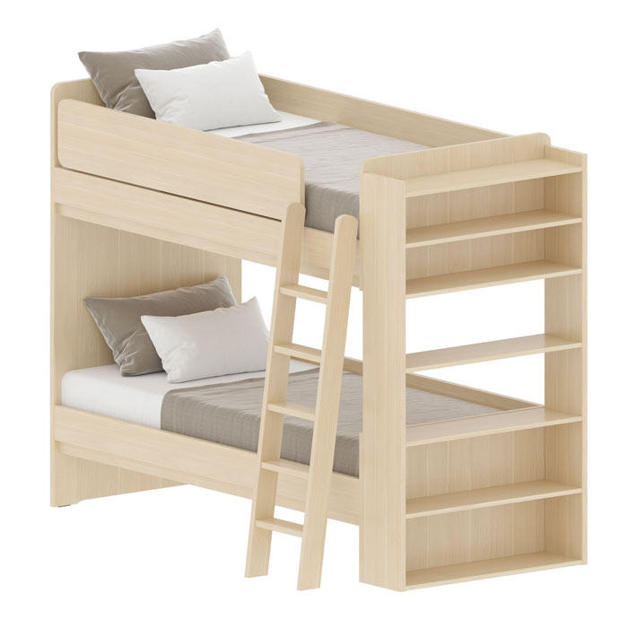 Krevet na kat Magnet s poličarem