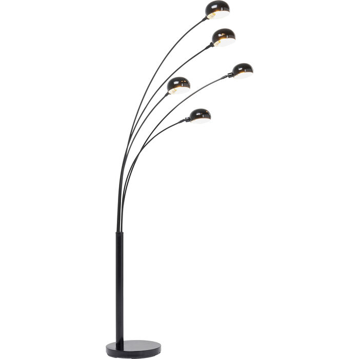 Podna lampa Five Fingers Black Matte