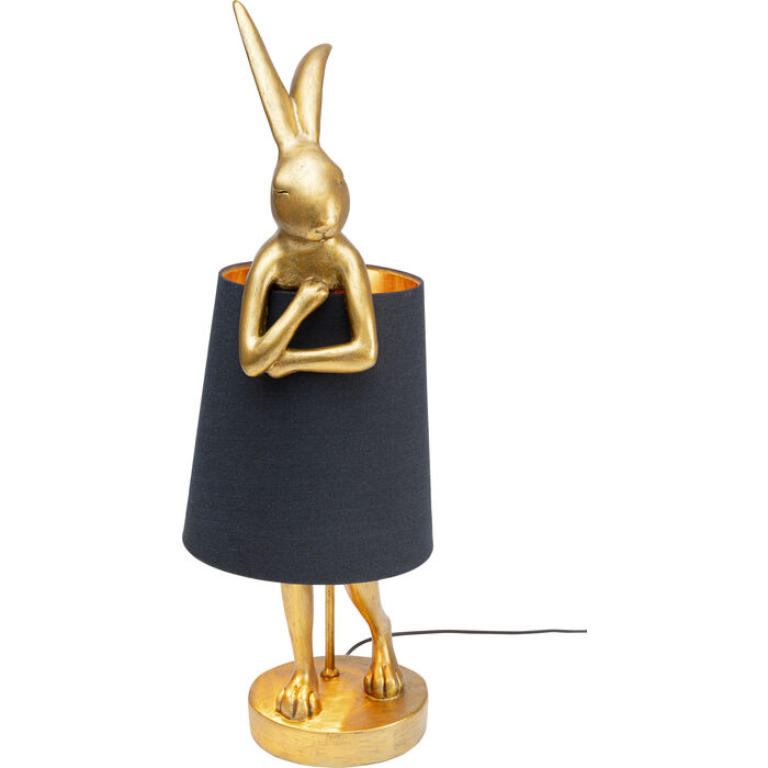 Stolna lampa Animal Rabbit gold/black 68 cm