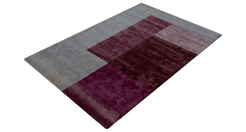 Tepih Malana Silver Burgundy