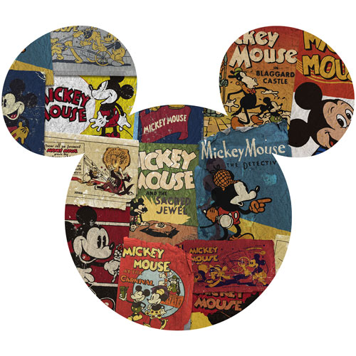 Zidna naljepnica Mickey Head Billboard DD1-010