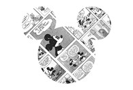 Zidna naljepnica Mickey Head Comic Cartoon DD1-007