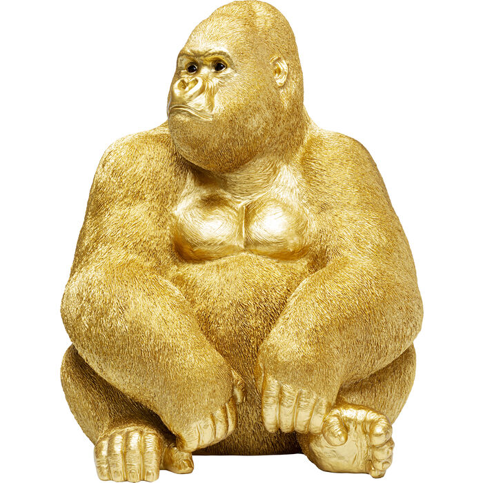  Ukrasna Figura Monkey Gorilla XL Gold