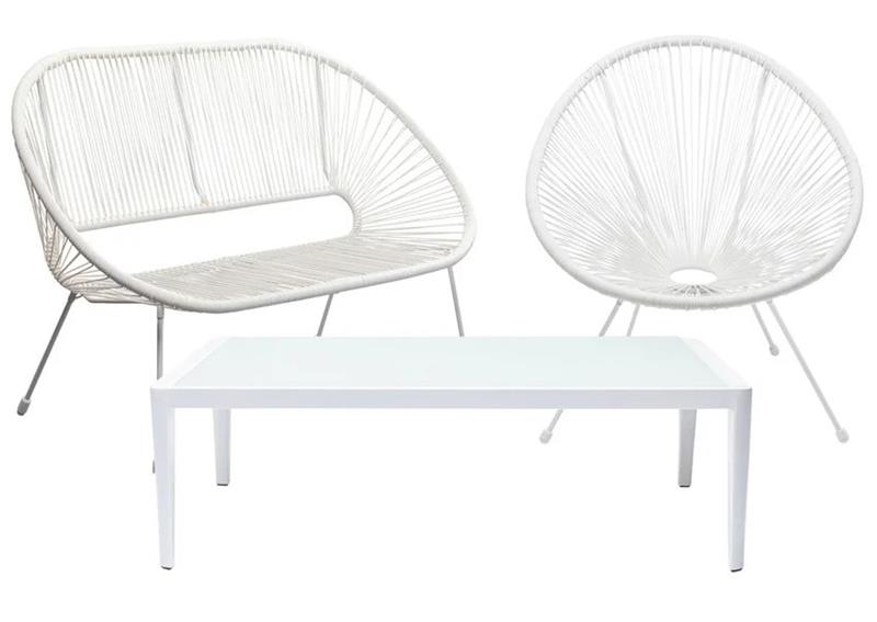 Vrtni set Acapulco Mono White