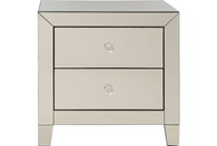 Noćni ormarić Small Luxury Champagne 2 ladice