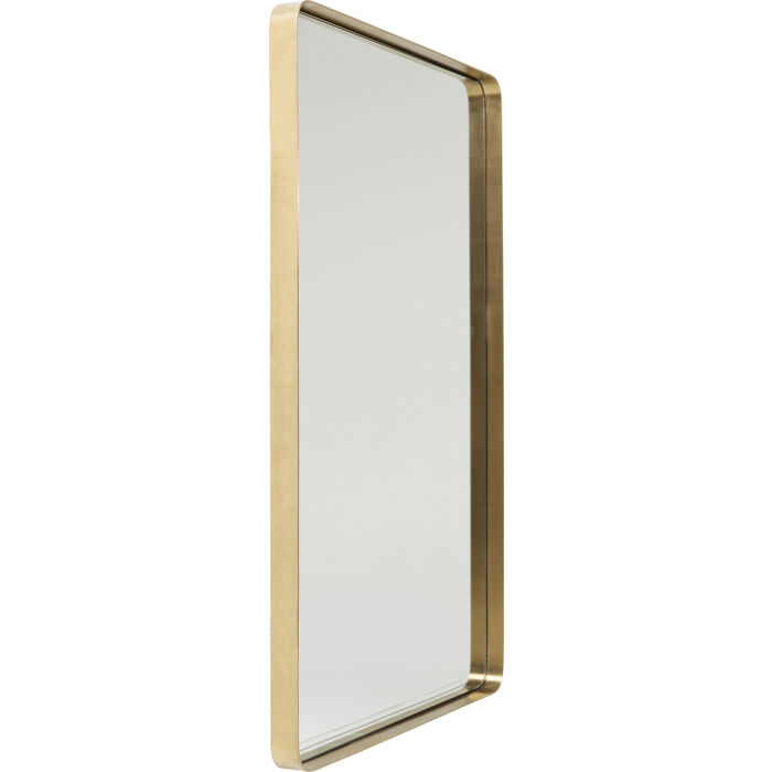 Ogledalo Curve Rectangular Brass 120x80