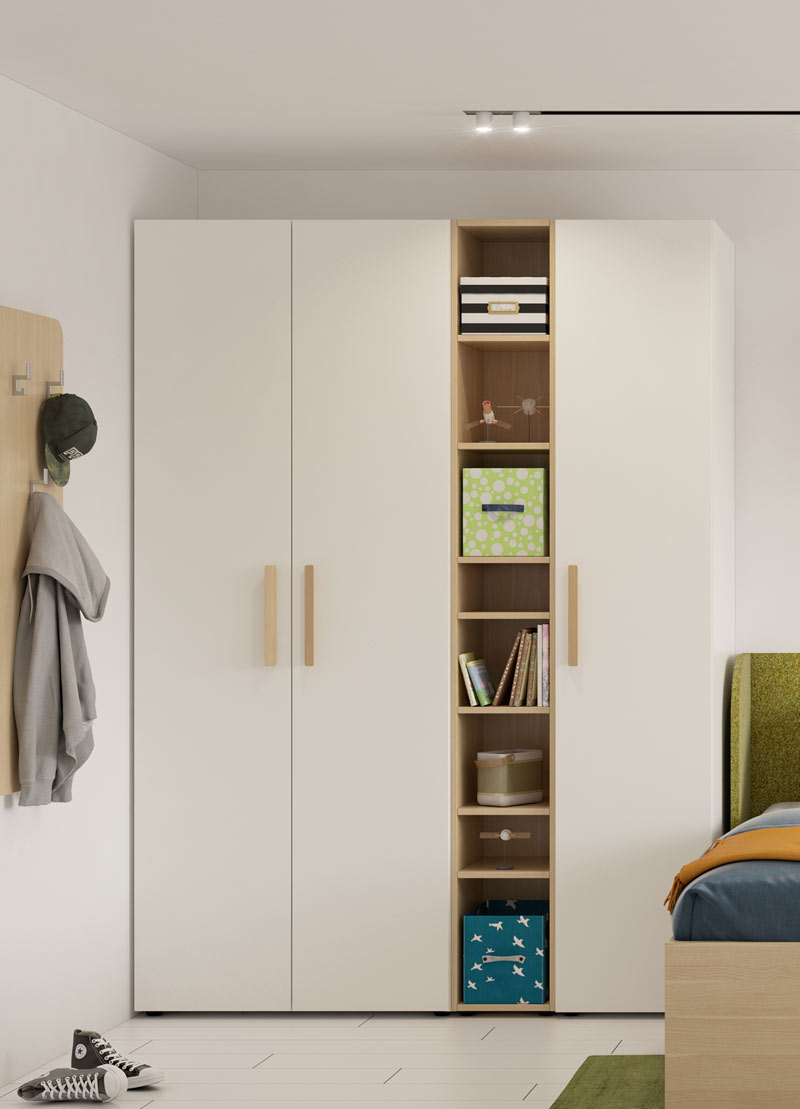 Trokrilni ormar Magnet s otvorenim poličarem