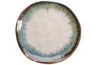 Plitki tanjur Organic White Blue