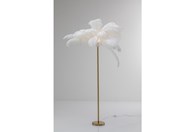 Podna Lampa Feather Palm White