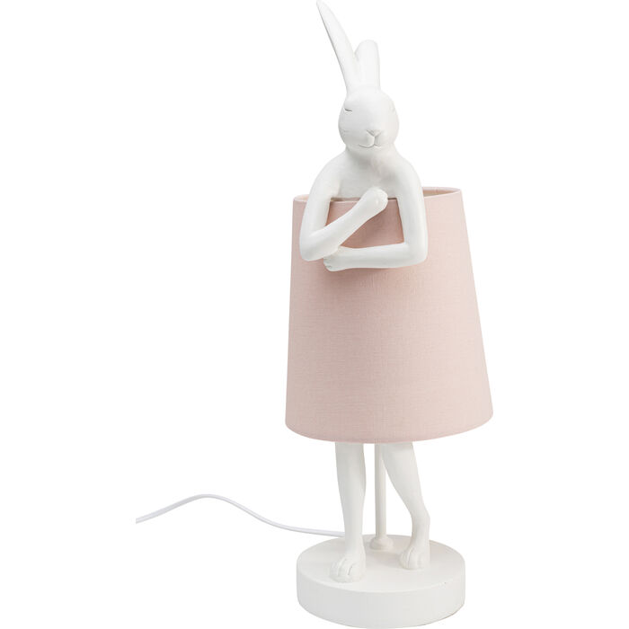 Stolna lampa Animal Rabbit white/rose 50 cm