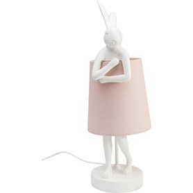 Stolna lampa Animal Rabbit white/rose 50 cm