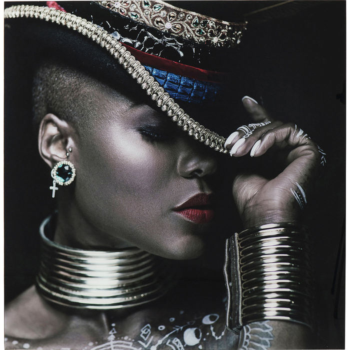 Staklena slika Foxy Lady