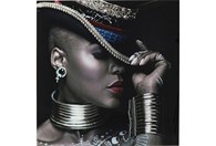 Staklena slika Foxy Lady