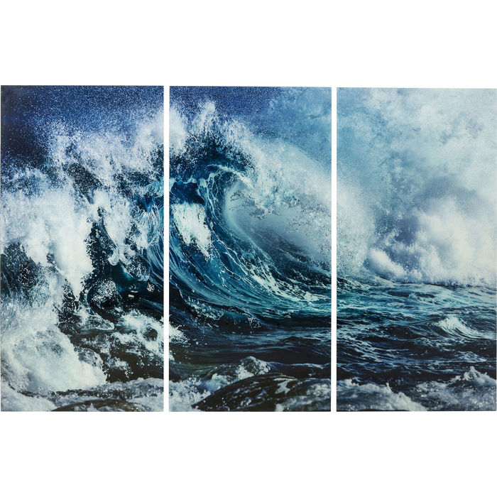 Slika Triptychon Wave 160x240cm (3/set)
