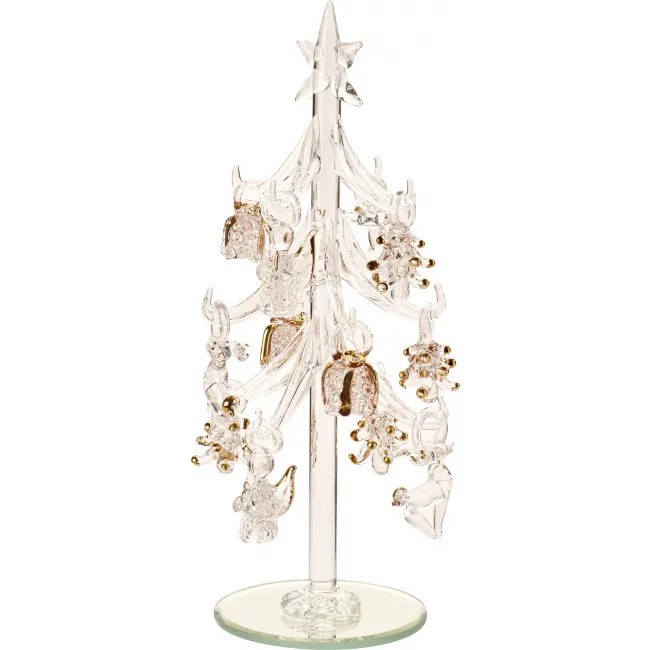 Winter Collage Accessoires Stakleno drvce s ukrasima