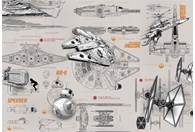 Foto tapeta Star Wars Blueprints 8-493
