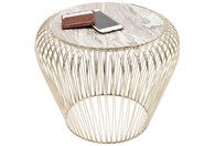 Klupski stolić Beam Grey Marble Grass