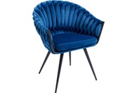 Stolica s rukonaslonom Knot Blue