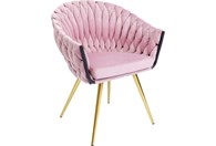 Stolica s rukonaslonom Knot Mauve