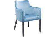 Stolica s rukonaslonom Black Mode Velvet Bluegreen - Salon Zadar