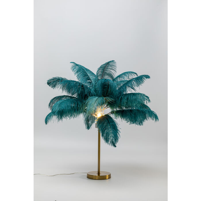 Stolna Lampa Feather Palm Green