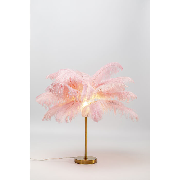 Stolna Lampa Feather Palm Pink