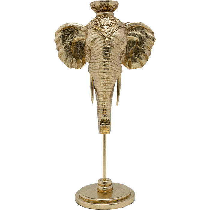 Svijećnjak Elephant head Gold 49cm