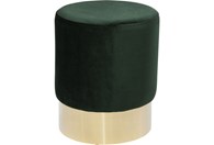 Tabure Cherry Dark Green Brass fi35cm