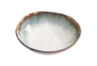 Duboki tanjur Organic White Blue