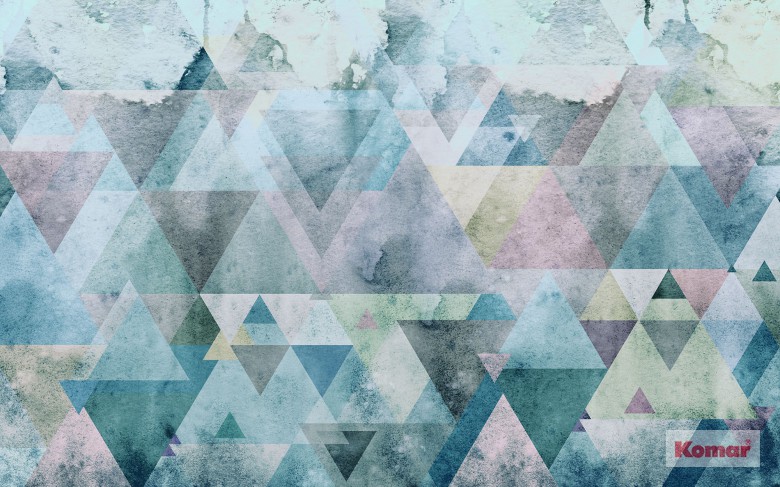 Foto tapeta Triangles plava