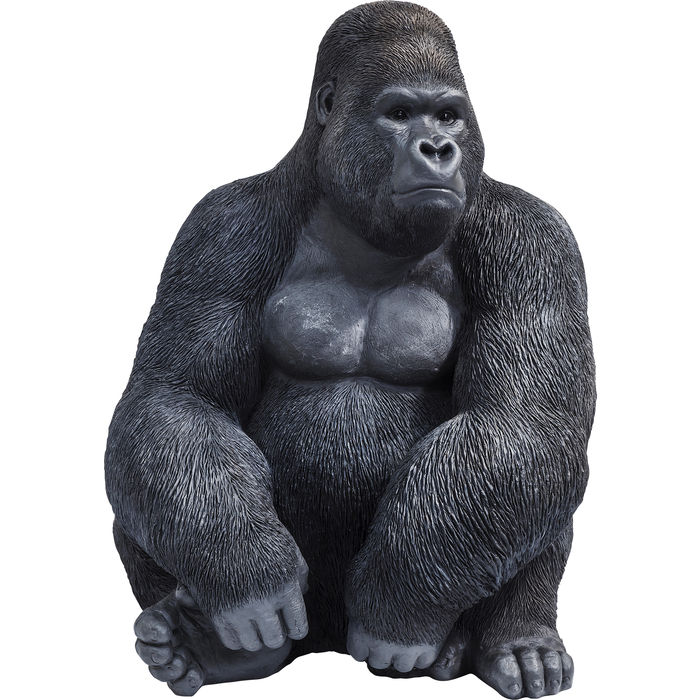 Ukrasna figura Monkey Gorilla XL Black