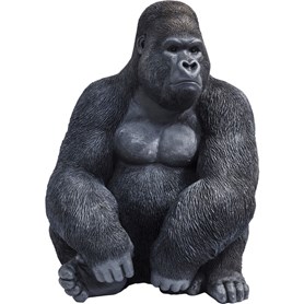 Ukrasna figura Monkey Gorilla XL Black