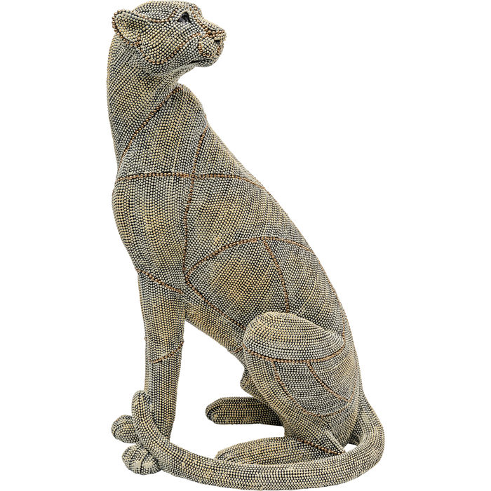 Ukrasna figura Sitting Leopard Pearls