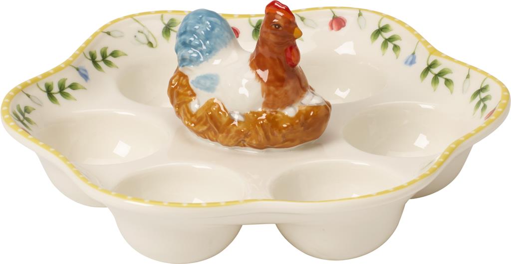 Spring Awakening tanjur za jaja Rooster & Hen