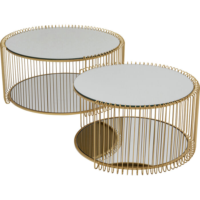 Set stolića Wire Double Brass